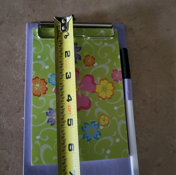 Magnetic Clipboard with note pad and pen holder floral home Office Stationary - Picture 5 of 6